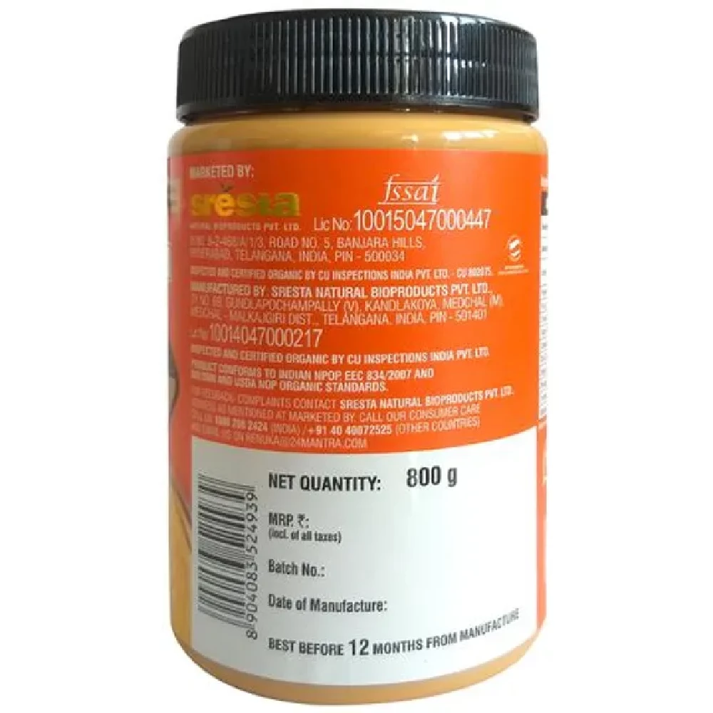 24 Mantra Organic Peanut Butter, 800 g-2.webp